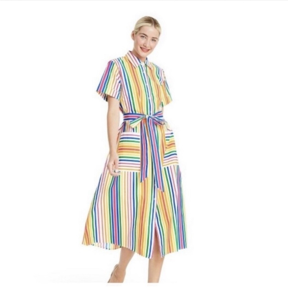 Christopher John Rogers for Target rainbow midi collared dress